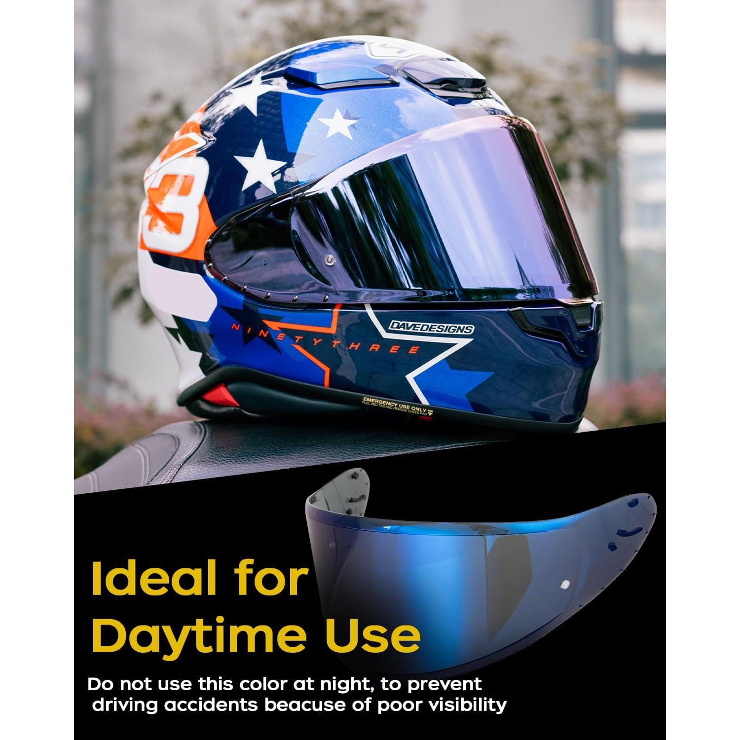 Visera Reemplazo Soman RF-1400 CWR-F2 Azul UV Protección