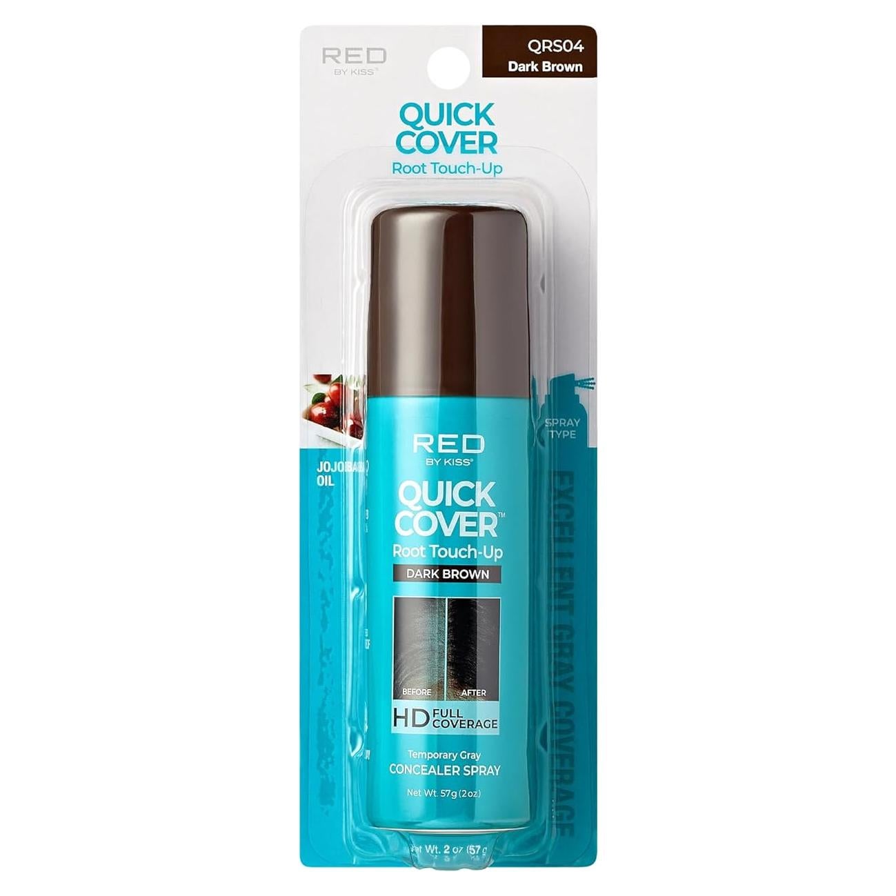 Rociador de Tinte Rápido Red by Kiss 56.7g Marrón Oscuro