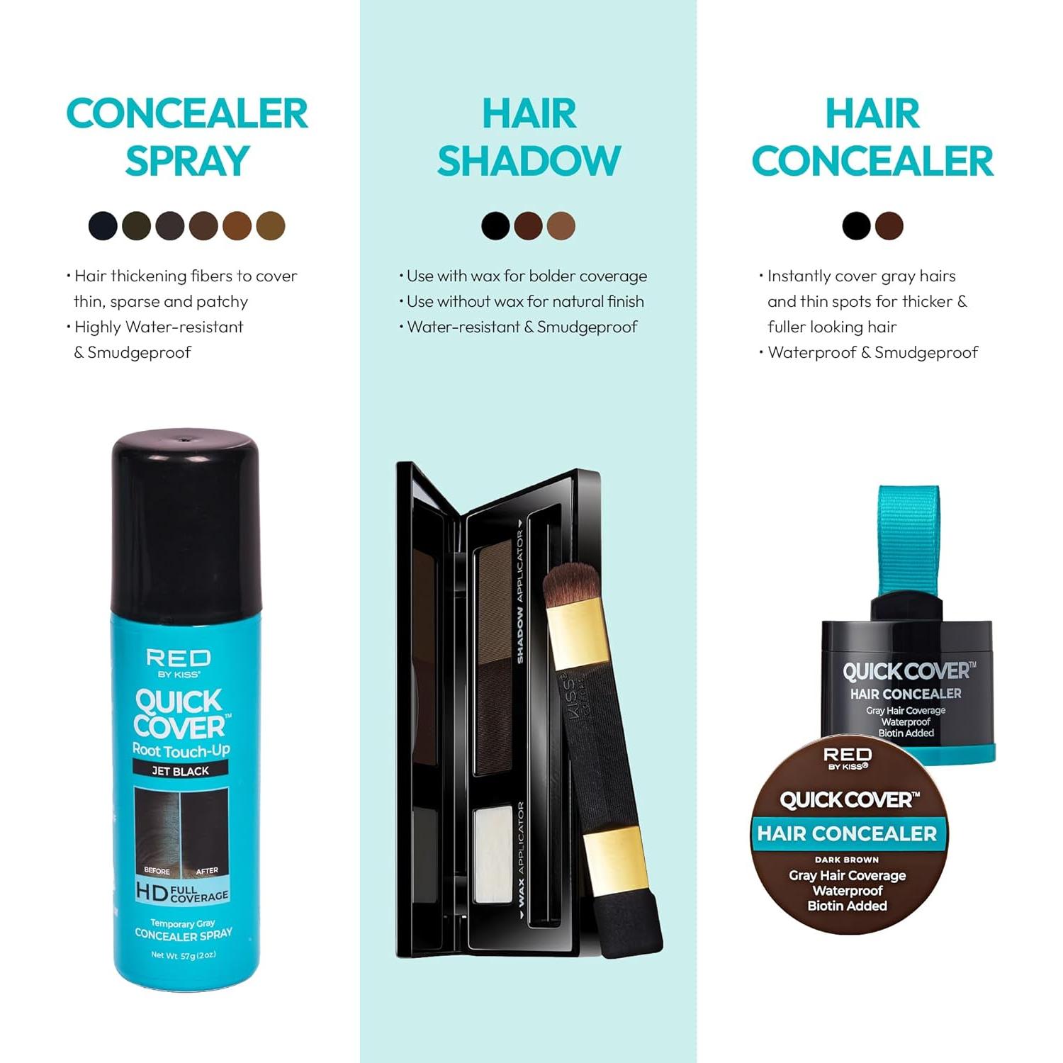 Rociador de Tinte Rápido Red by Kiss 56.7g Marrón Oscuro