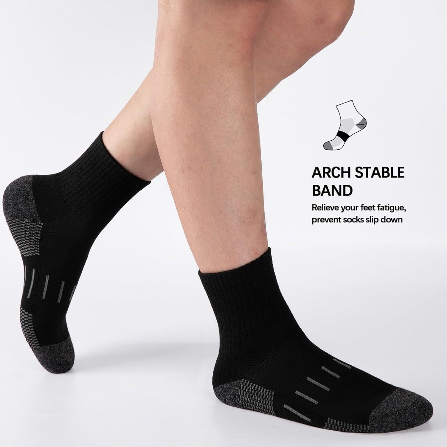 Calcetines Deportivos Heatuff para Hombre hasta el Tobillo - 8 Pares