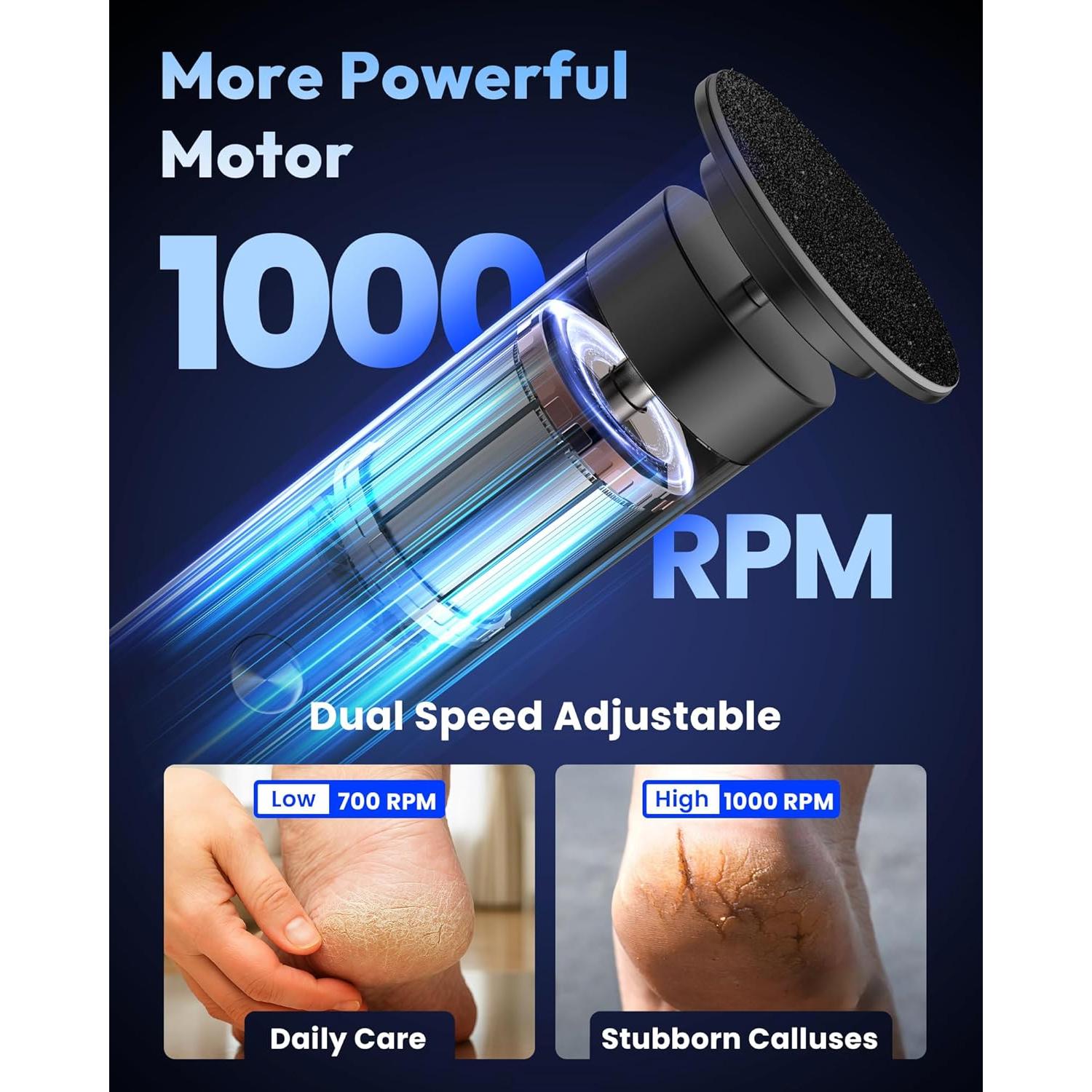 Removedor de Callos Eléctrico AWROSE Inalámbrico 2600mAh