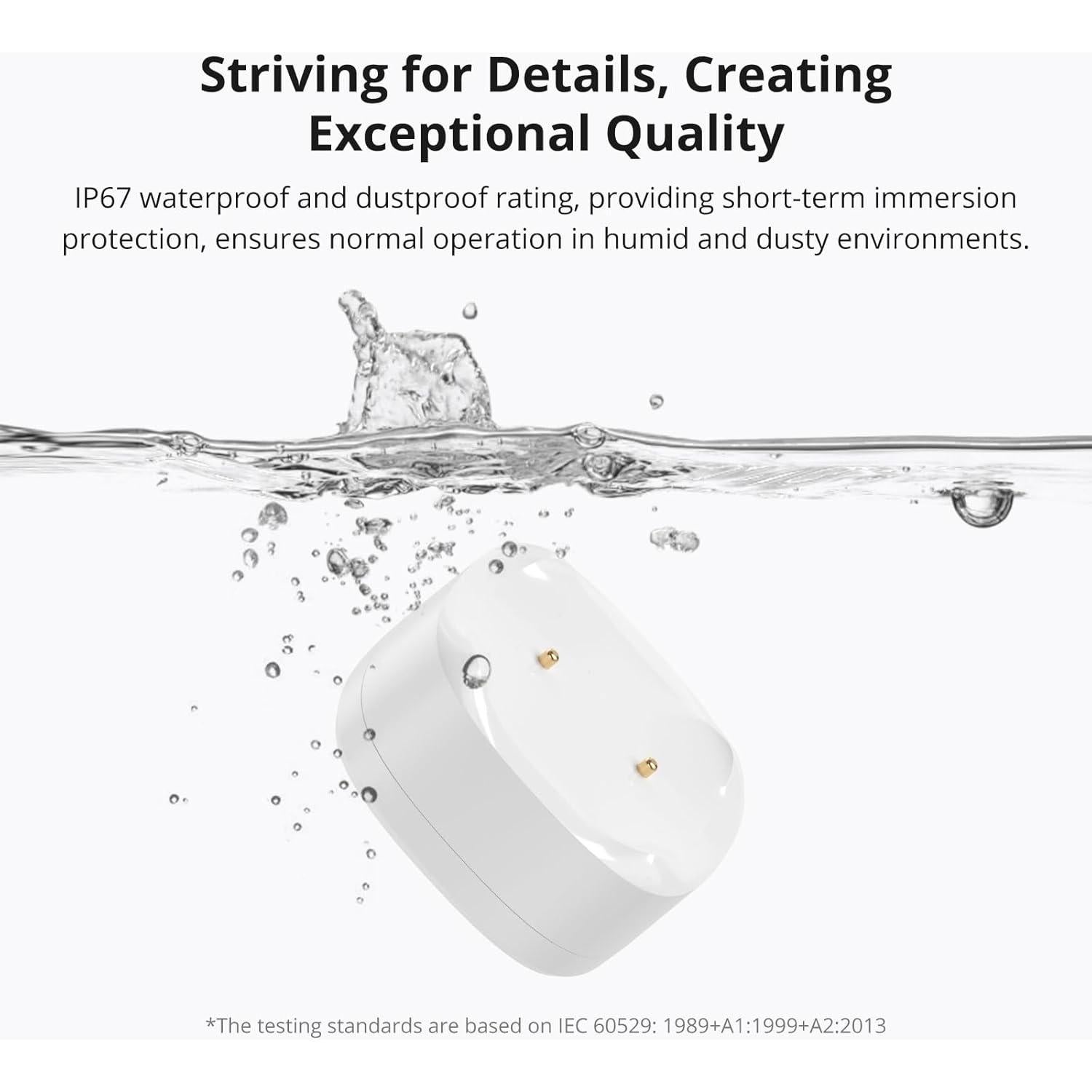 Sensor de Fugas de Agua SONOFF SNZB-05P Zigbee Inalámbrico
