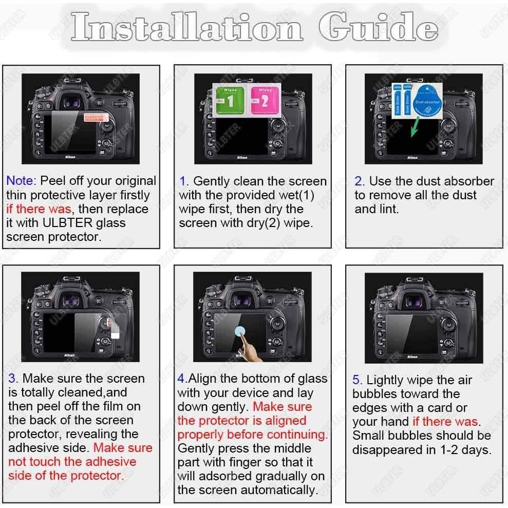 Protector de Pantalla Vidrio Templado 9H para Sony A7S III A7S II