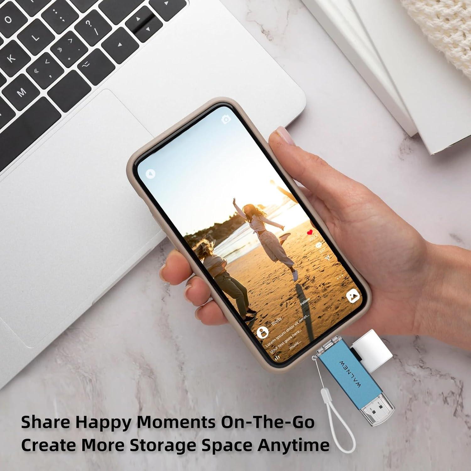 Lector de Tarjetas SD USB 3.0 y USB-C WALNEW - Soporta 2TB