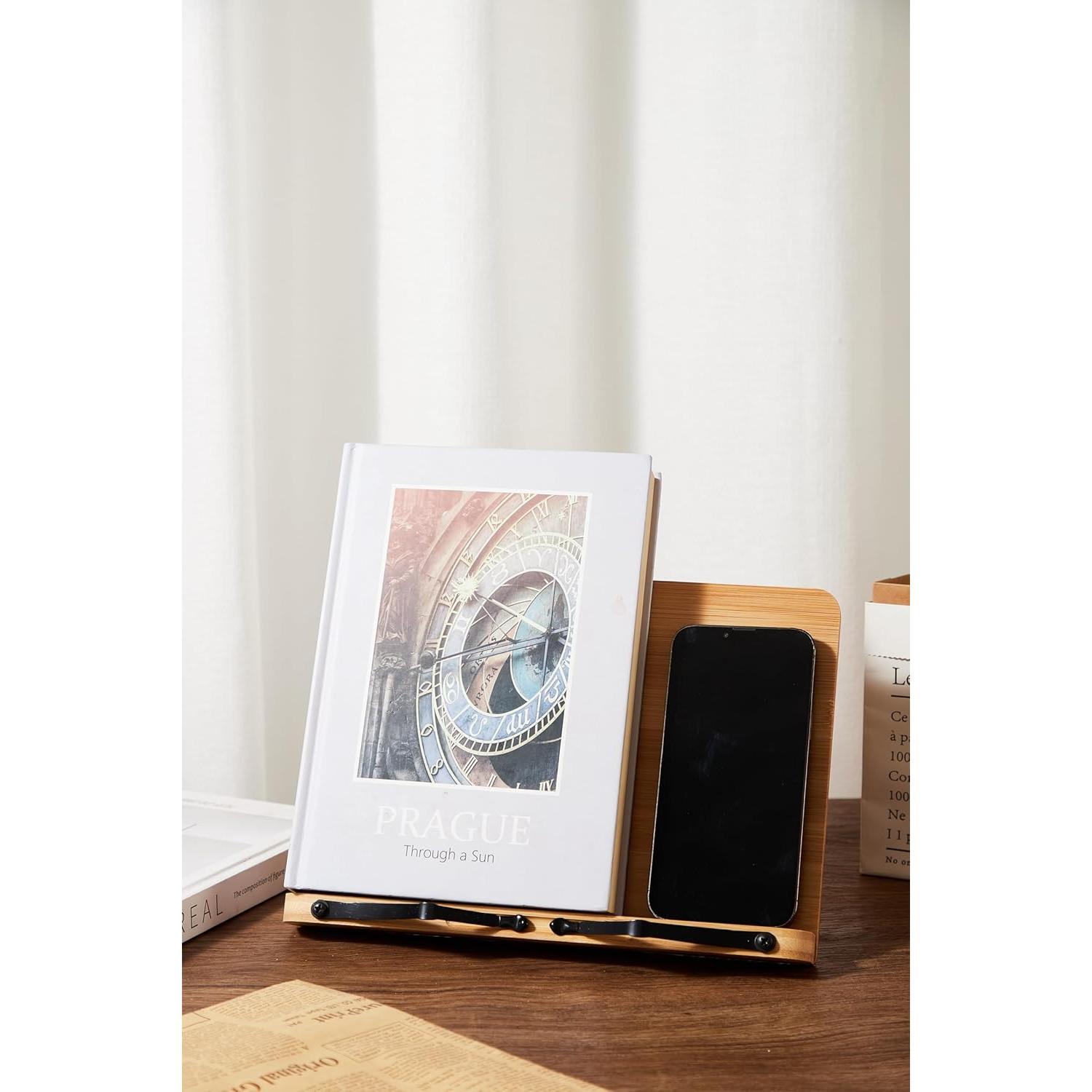 Soporte de Lectura Ajustable REEZHEE de Bambú 20x28 cm