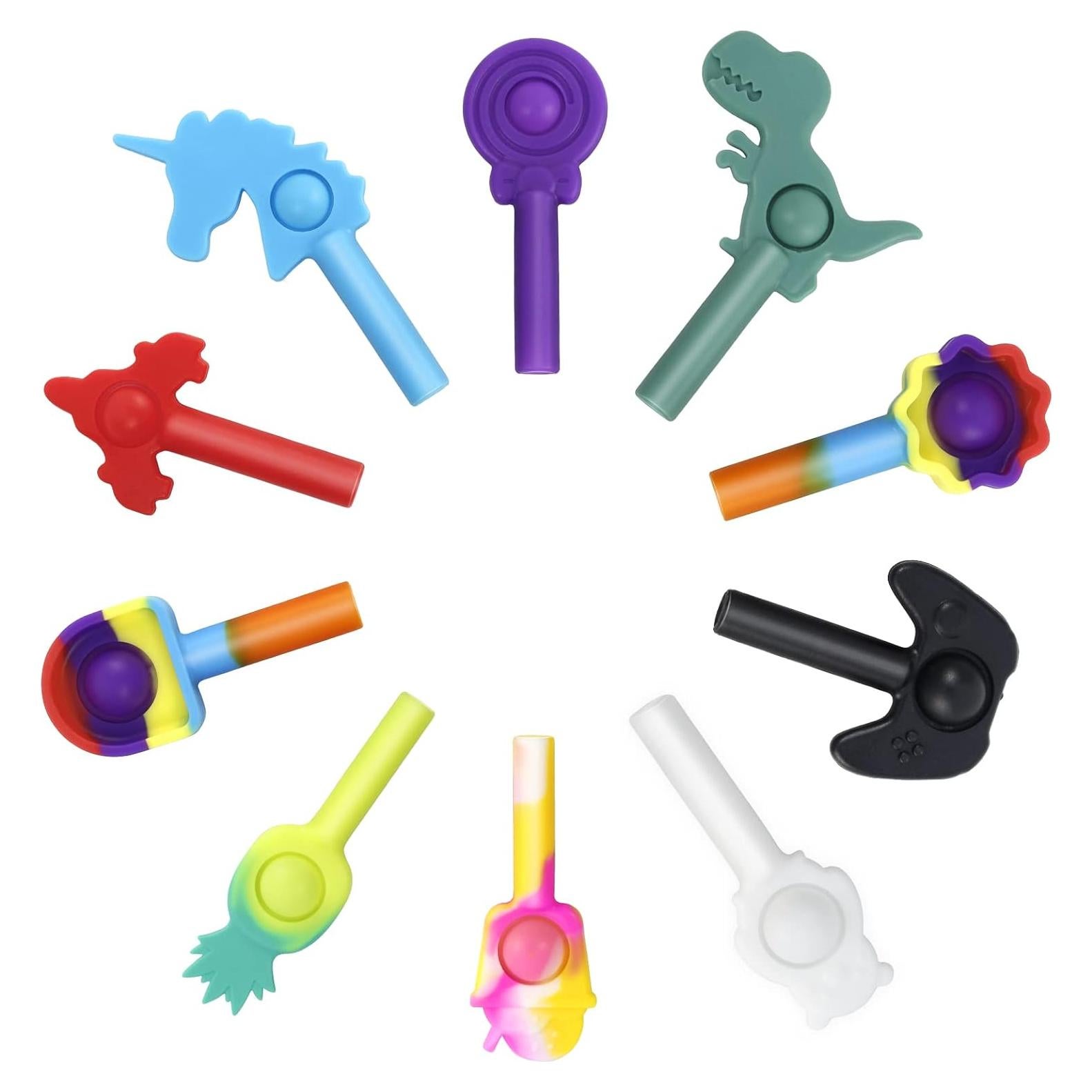 Adornos de Lápiz Antiestrés LOFIR - 10 Piezas Coloridas