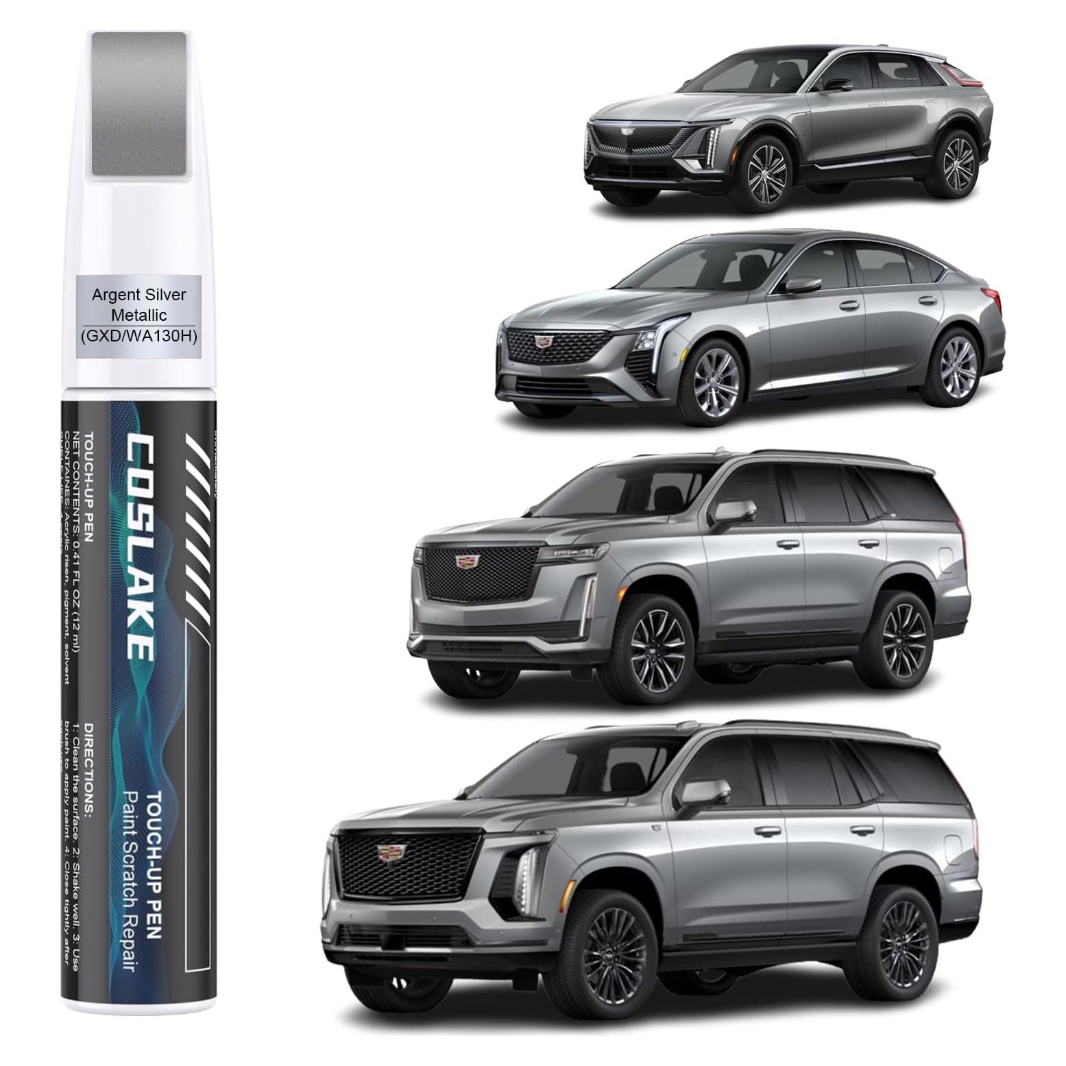 Pintura de Retoque COSLAKE Plata Metálica para Cadillac 12ml