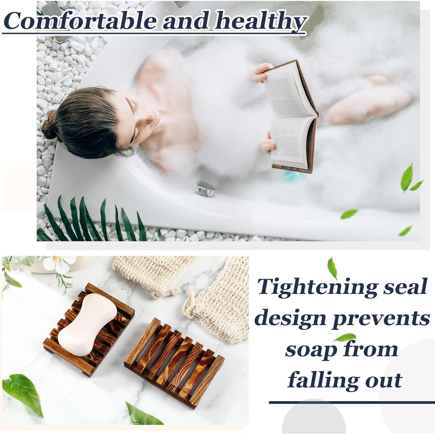 Kit de 40 Piezas de Jabón Umigy - Bolsas de Sisal y Soporte de Madera