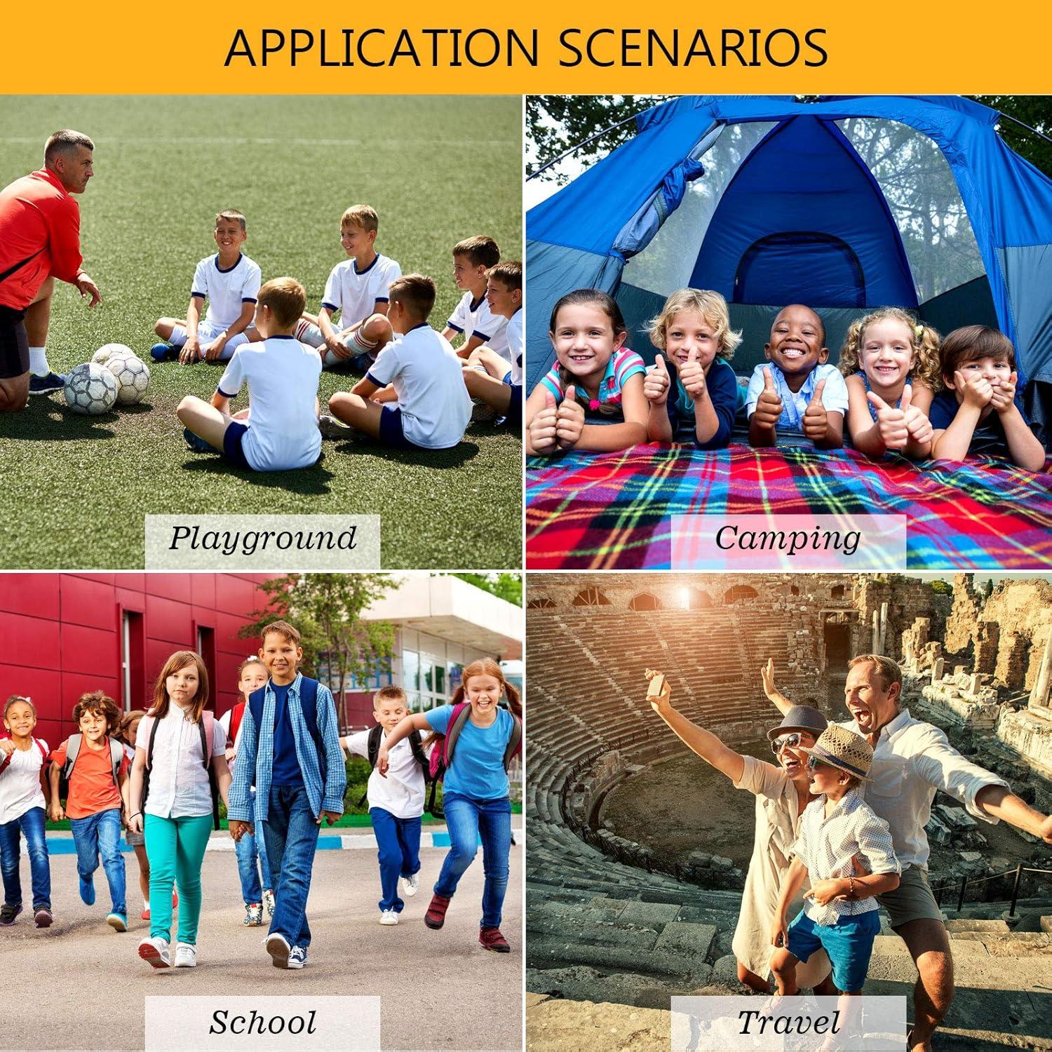 Silbatos de Emergencia Weewooday 12 Piezas Aluminio Negro