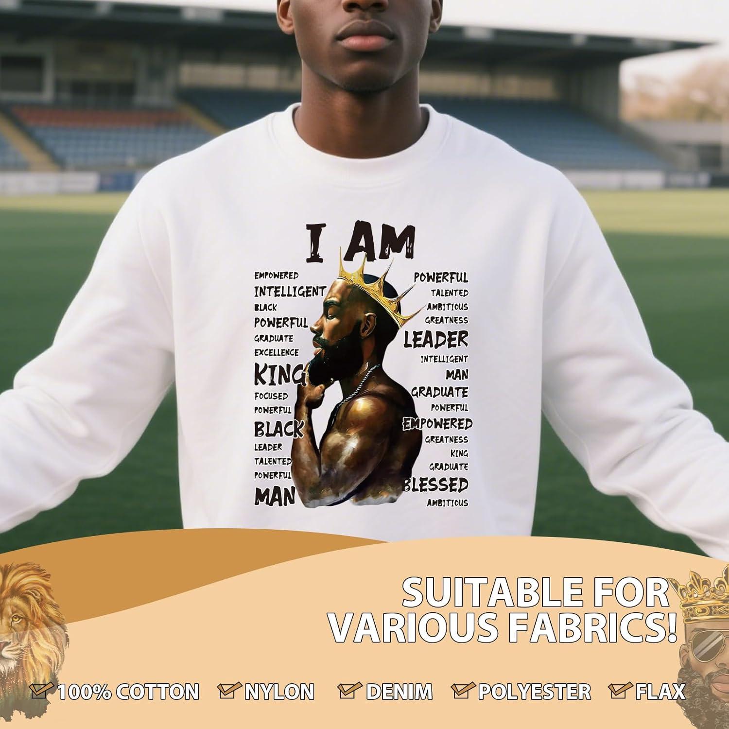 Transferencias de Hierro Falueqg - 9 Piezas Hombres Negros