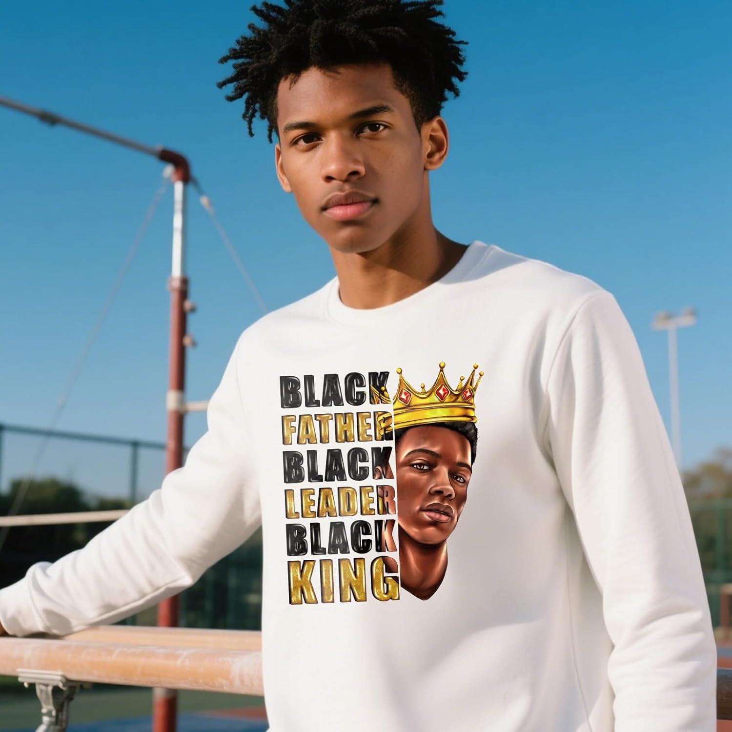 Transferencias de Hierro Falueqg - 9 Piezas Hombres Negros