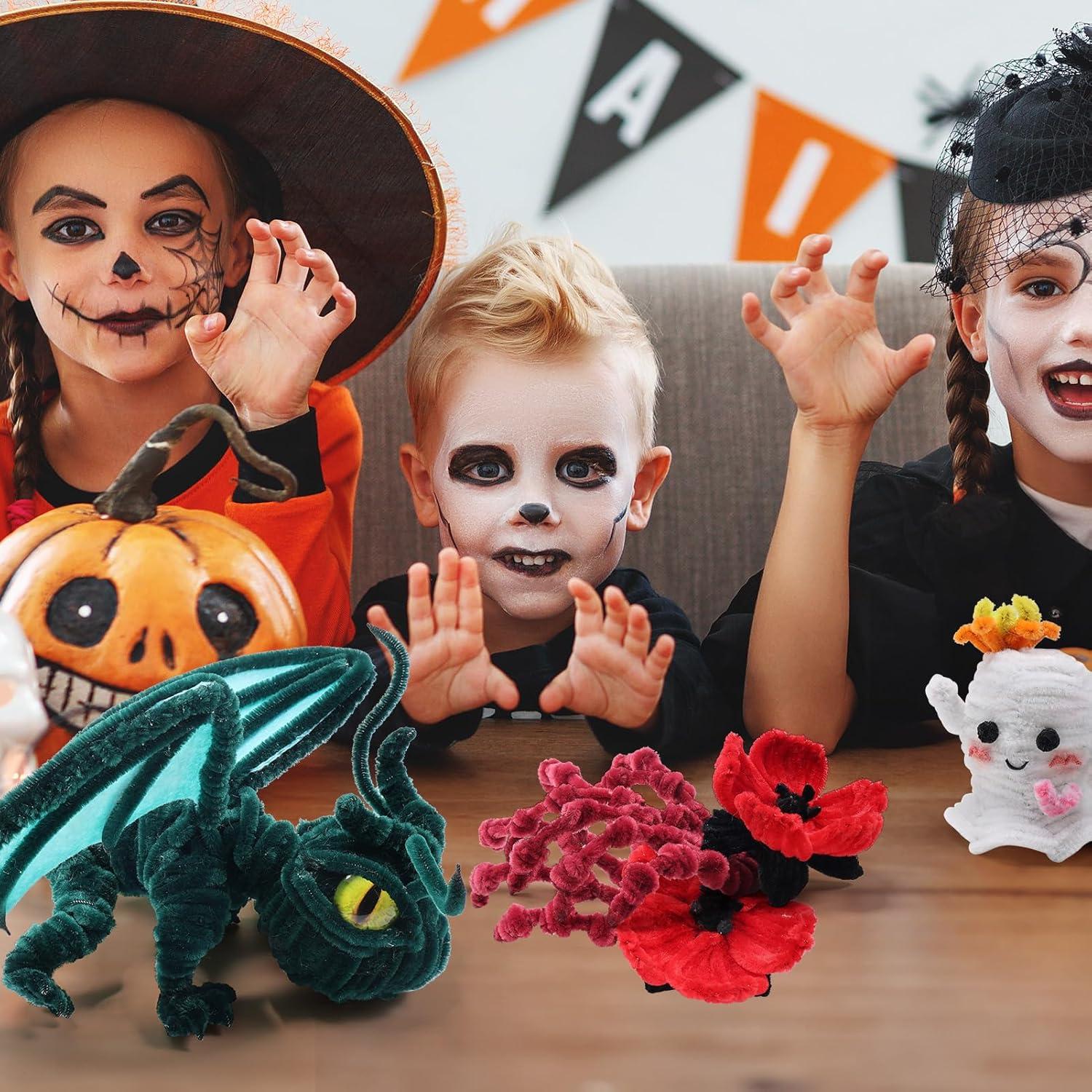 Limpiapipas Negros Chenille Caydo 400 Piezas 6mm x 30cm