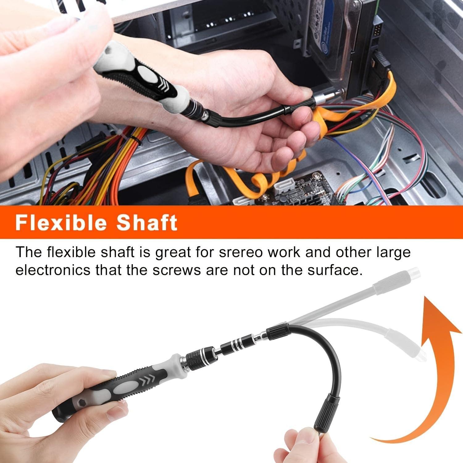 Juego de Destornilladores de Precisión 115 en 1 ShengYu - Acero de Cromo Vanadio