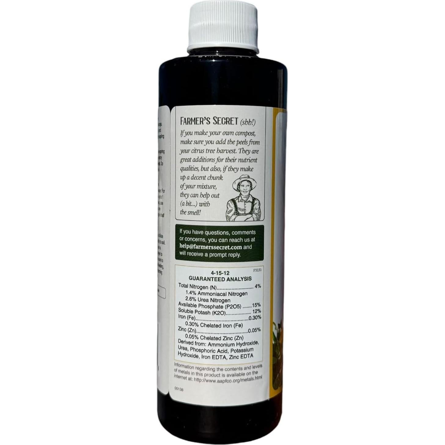 Fertilizante Super Concentrado para Árboles Cítricos Farmer's Secret 227g