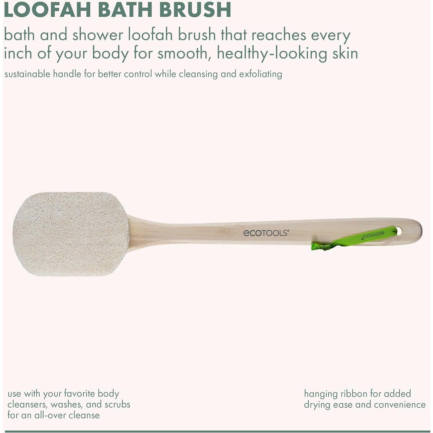Cepillo de Baño Loofah EcoTools - Mango Largo, 2 Unidades