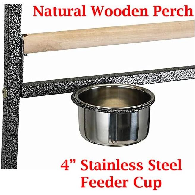 Perchero para Aves Mcage 49.5x46.5x170cm Hierro Forjado