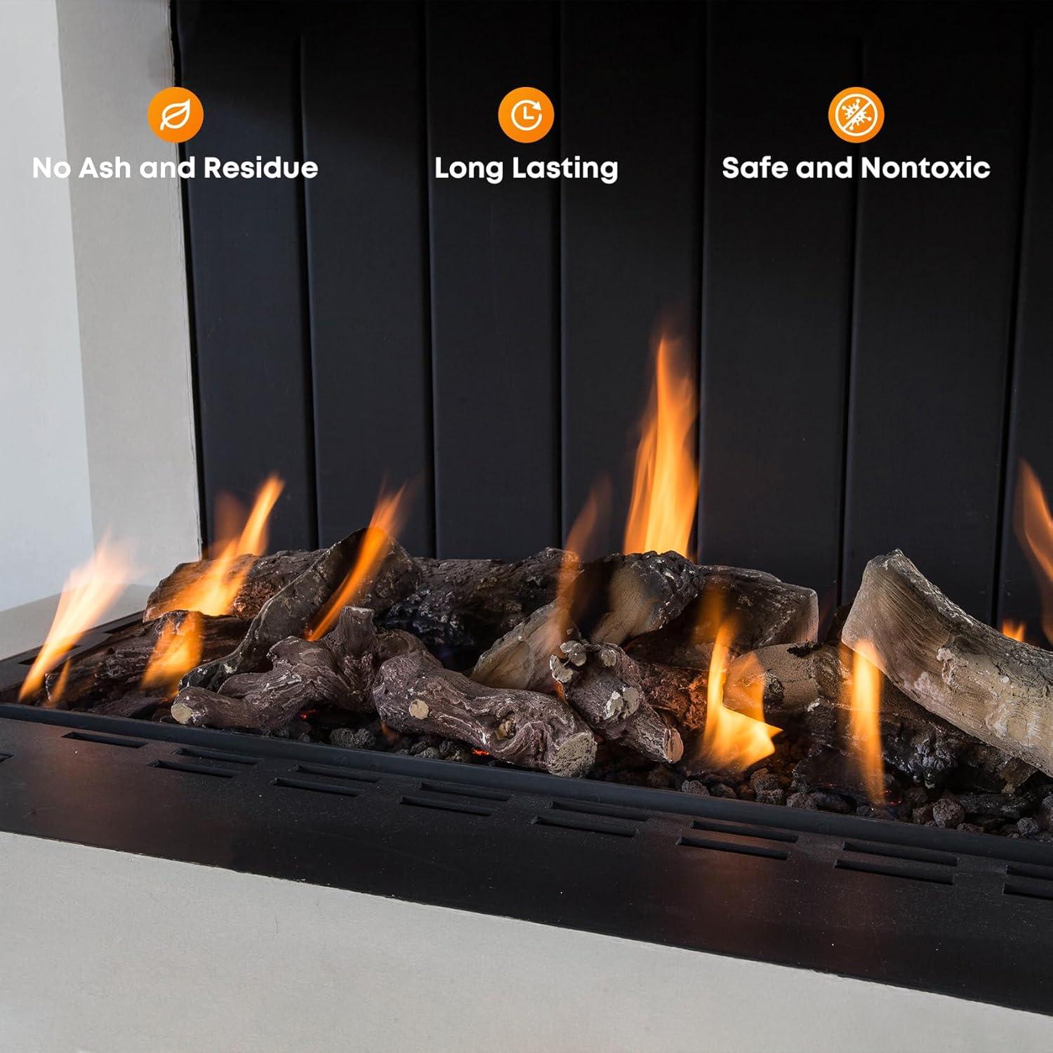 Registros de Cerámica para Chimenea Stanbroil, Juego de 10 Piezas