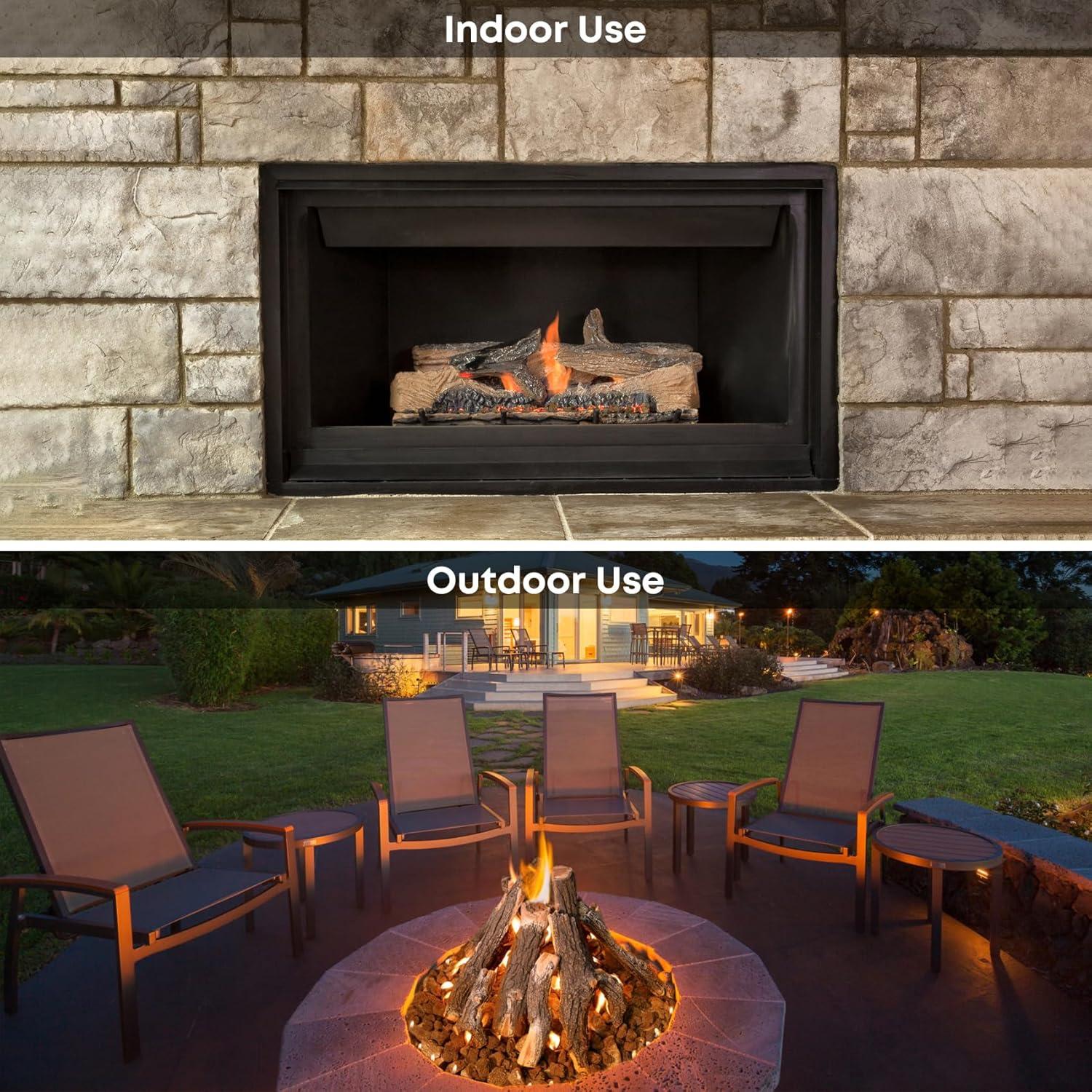 Registros de Cerámica para Chimenea Stanbroil, Juego de 10 Piezas