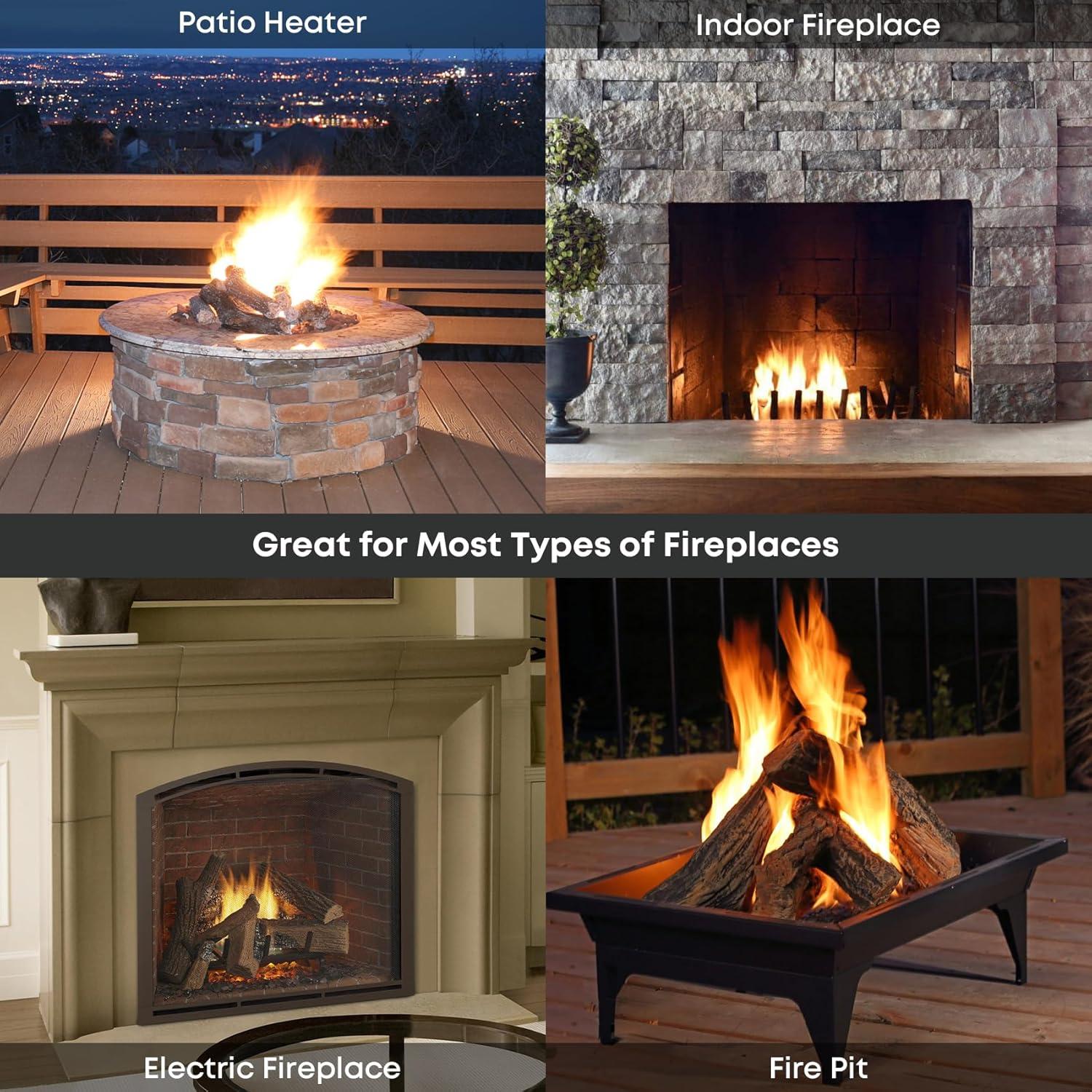 Registros de Cerámica para Chimenea Stanbroil, Juego de 10 Piezas