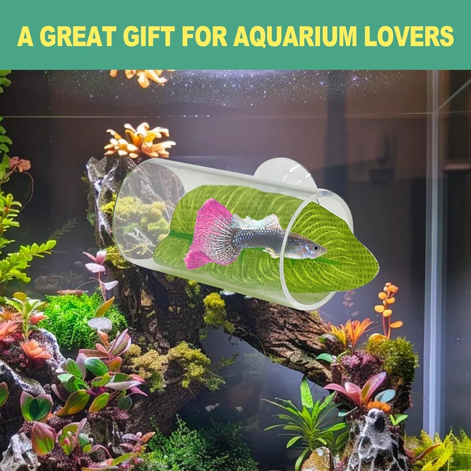 Túnel Acrílico para Peces Betta Hamiledyi - 2 Piezas 7.6x3.8cm