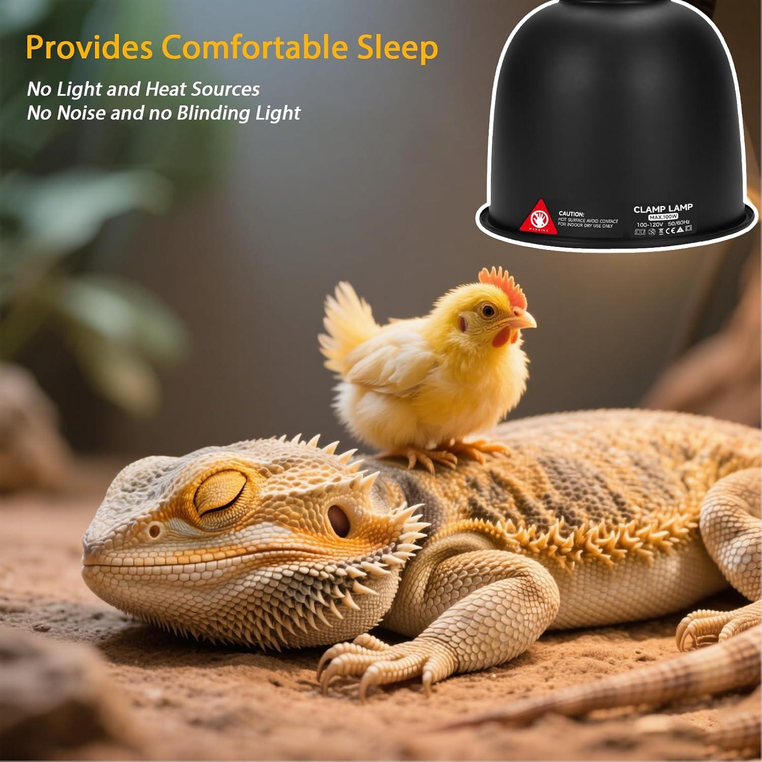 Lámpara de Calor Cerámica REPTITRIP 100W para Reptiles 13.97cm