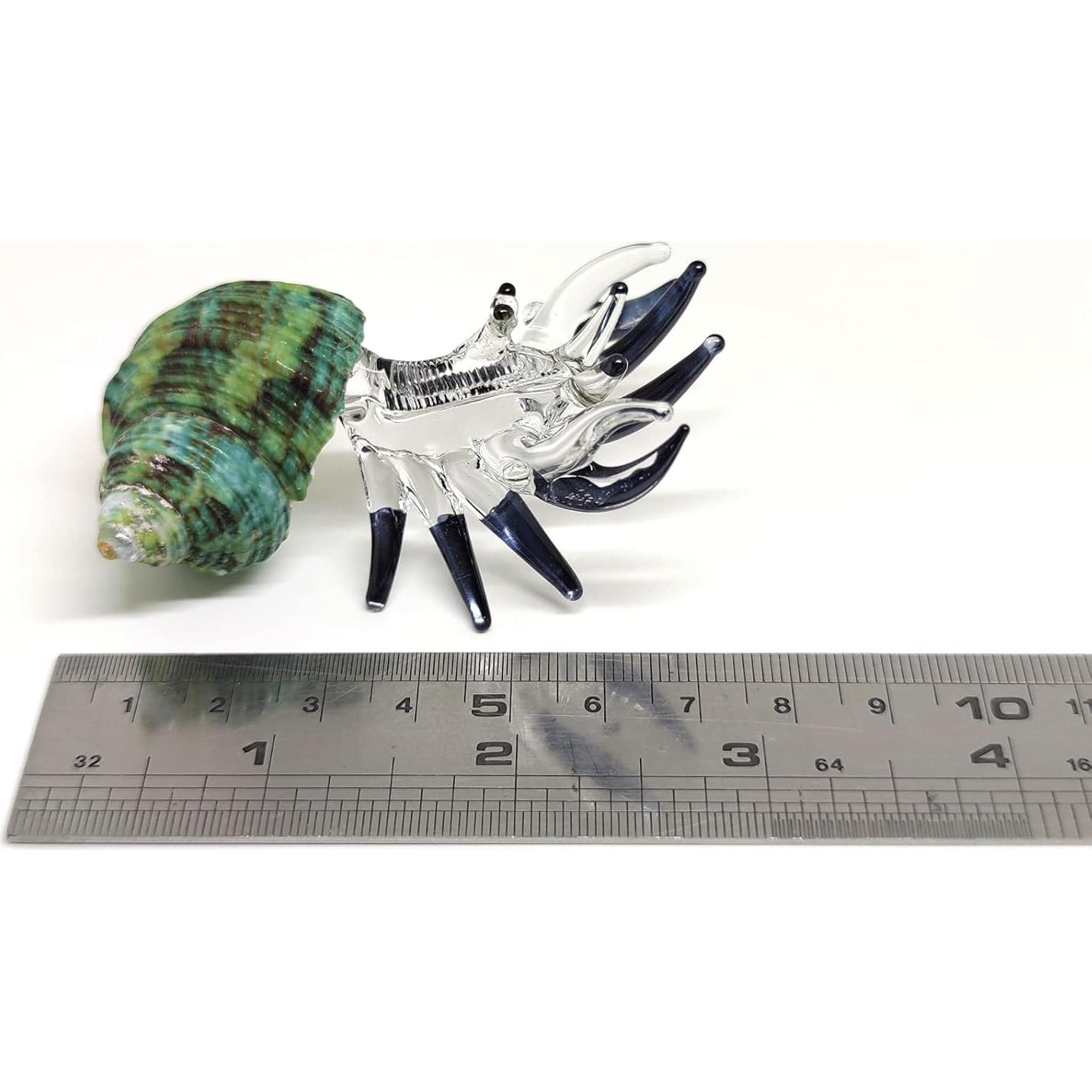 Figurita Cangrejo Ermitaño de Vidrio Soplado Sansukjai