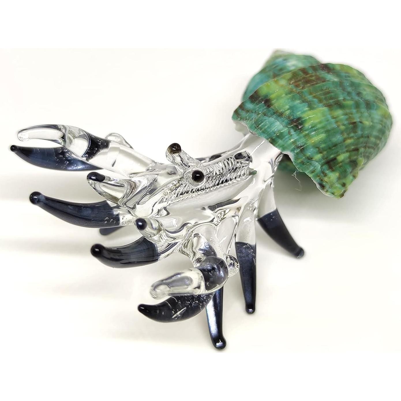 Figurita Cangrejo Ermitaño de Vidrio Soplado Sansukjai