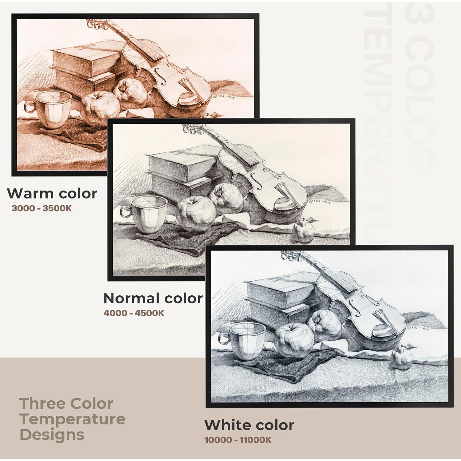 Luz Pad A1 DONPODER 10000 Lux LED Ajustable 3 Colores