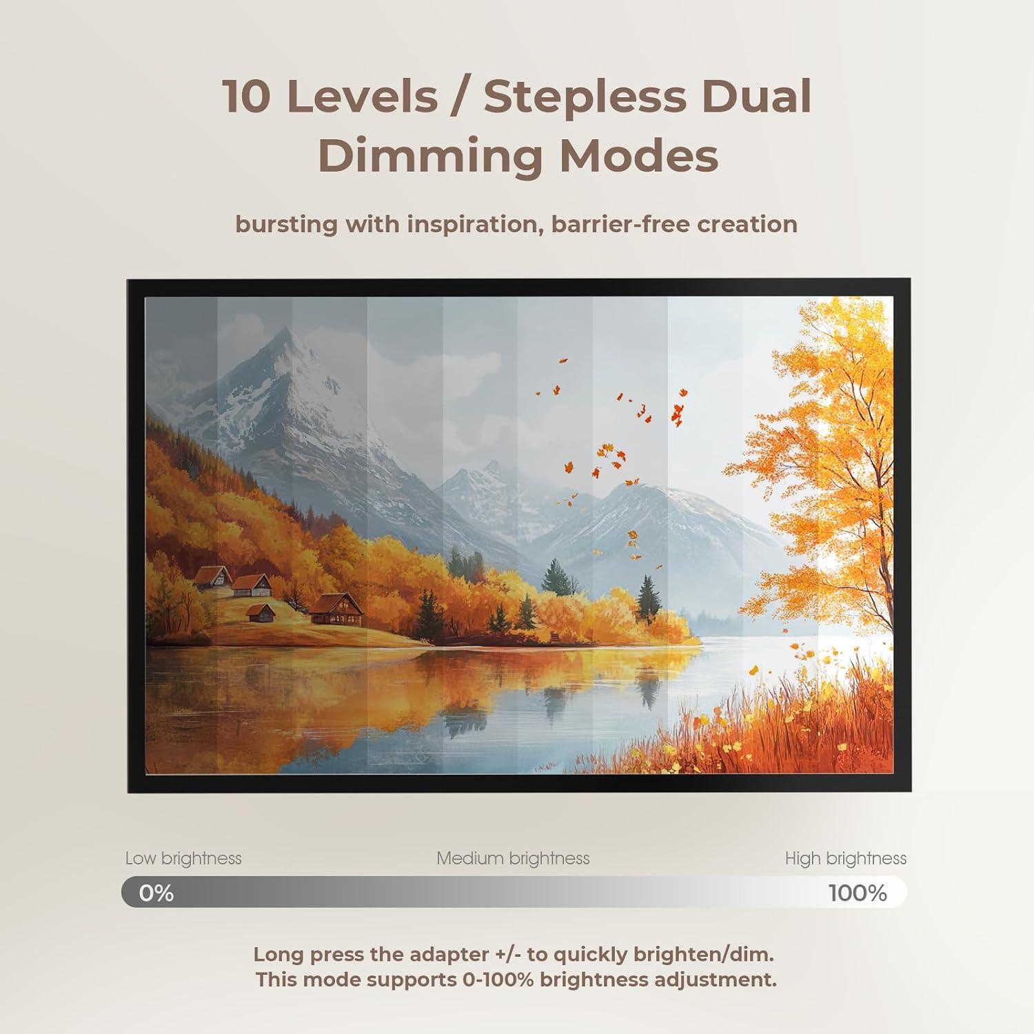 Luz Pad A1 DONPODER 10000 Lux LED Ajustable 3 Colores