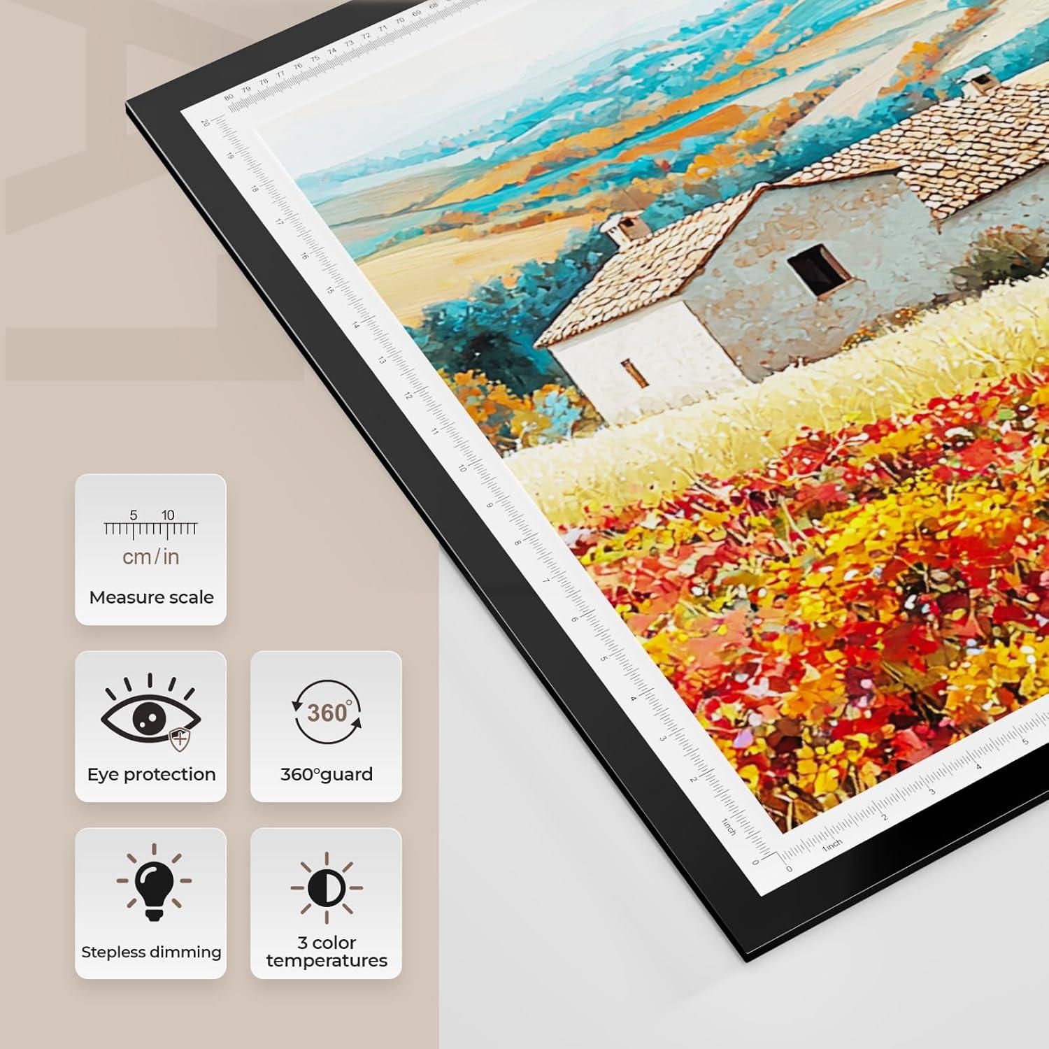 Luz Pad A1 DONPODER 10000 Lux LED Ajustable 3 Colores