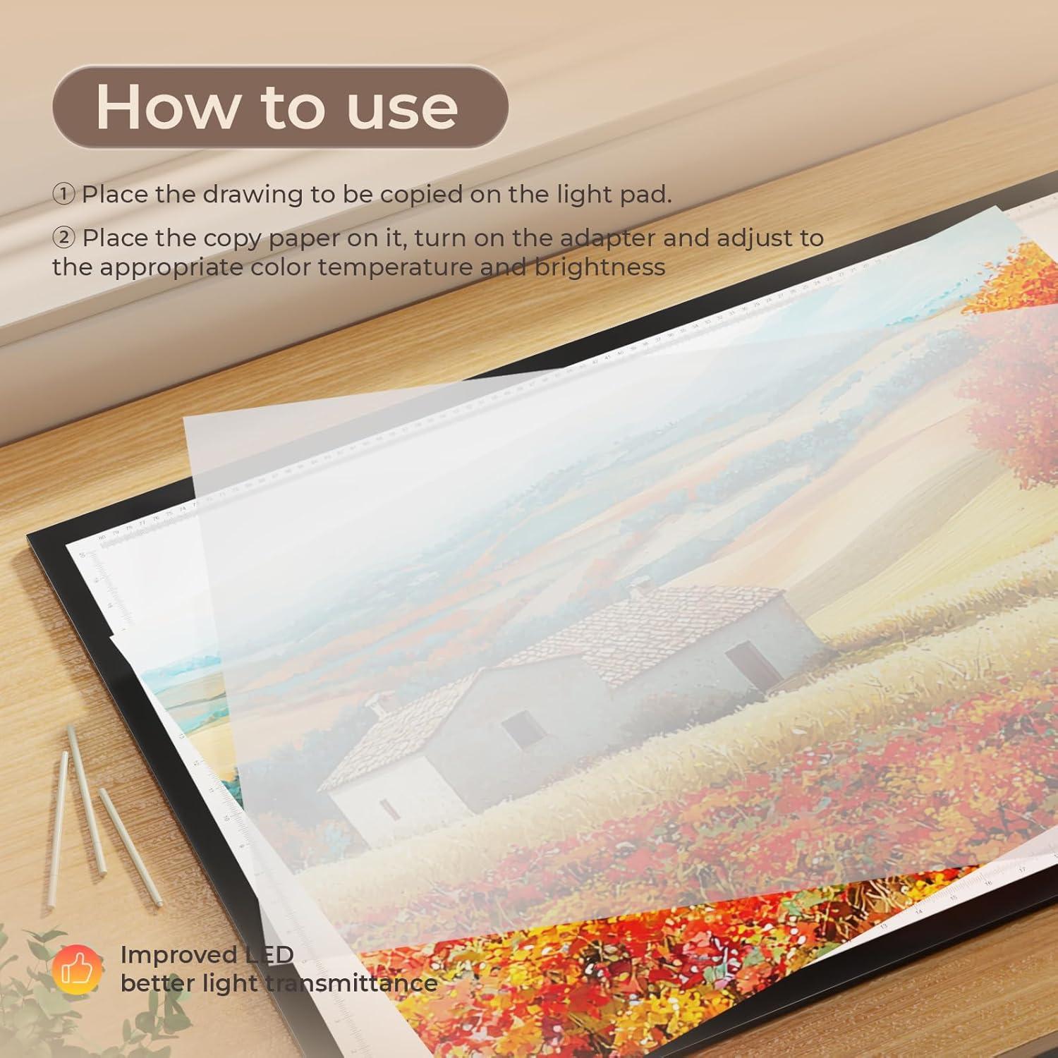 Luz Pad A1 DONPODER 10000 Lux LED Ajustable 3 Colores