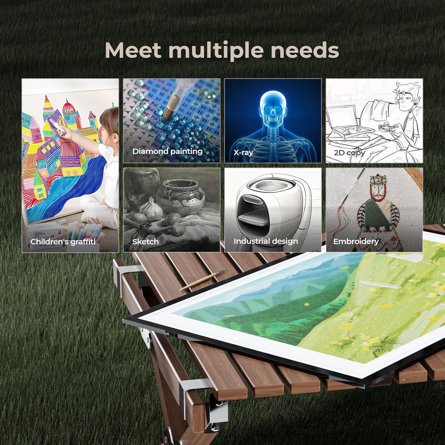 Luz Pad A1 DONPODER 10000 Lux LED Ajustable 3 Colores