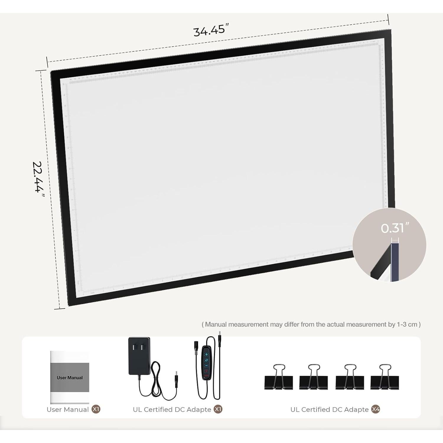 Luz Pad A1 DONPODER 10000 Lux LED Ajustable 3 Colores