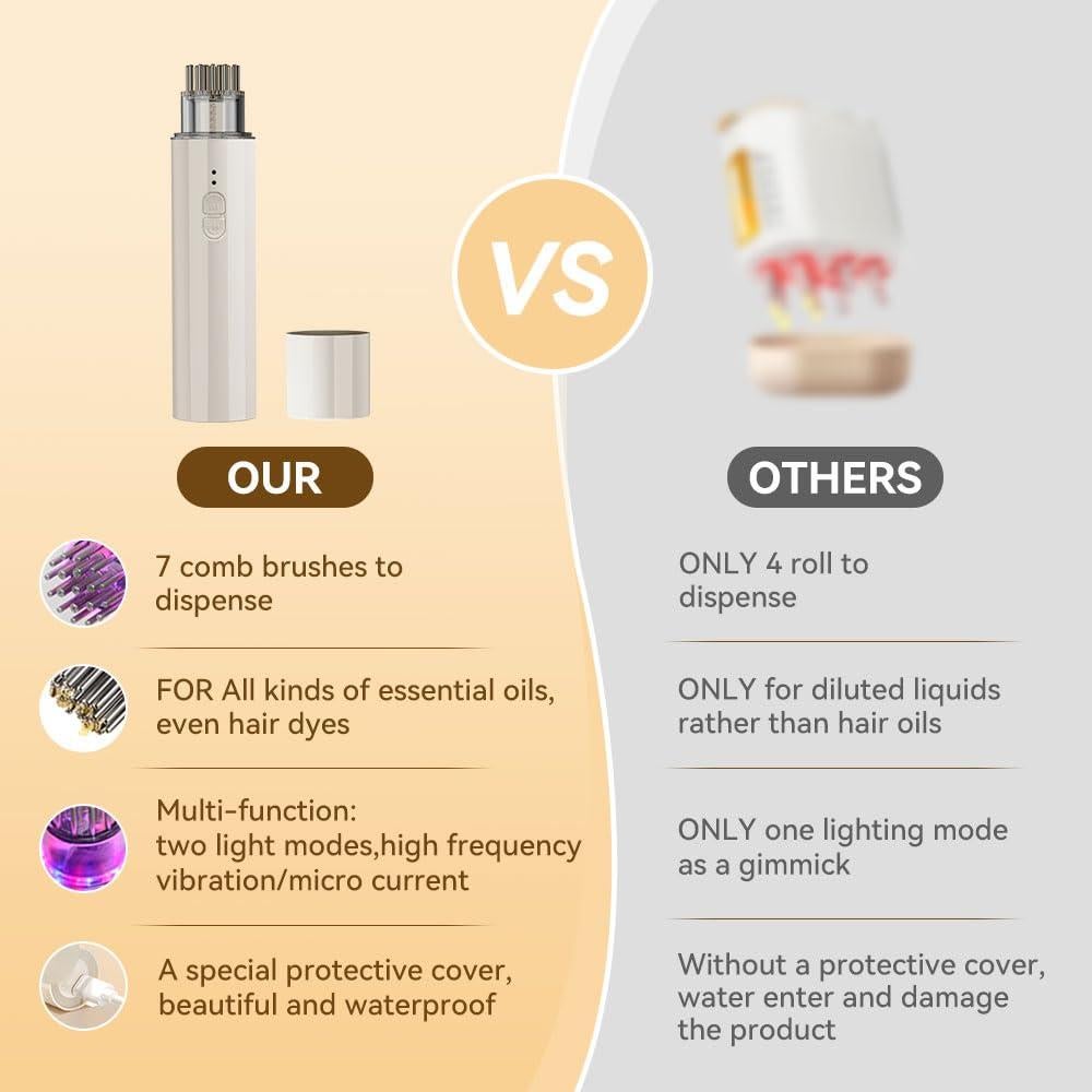 Aplicador Eléctrico de Aceite para Cabello Kimairay 2 en 1