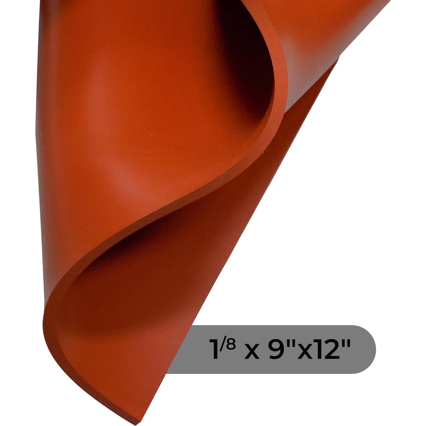 Hoja de Silicona Roja 60A 0.32x22.86x30.48 cm American Rubber