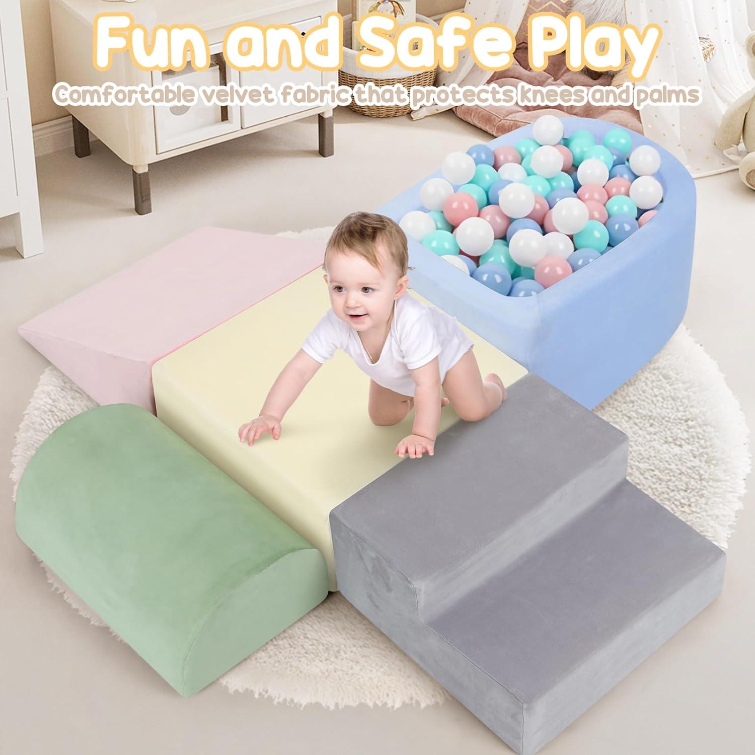 Bloques de Escalada de Espuma Whiffee para Niños 1-3 Años