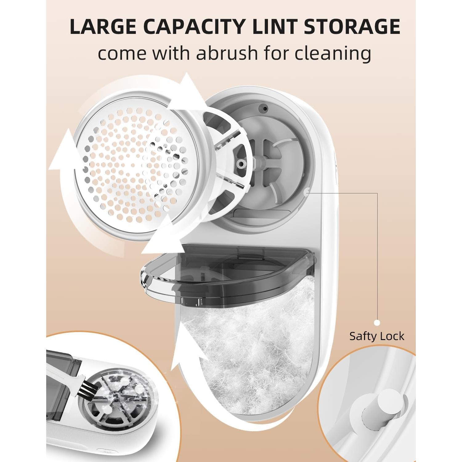 Raspador de Tela Recargable 2600 mAh - Removedor de Pelusa