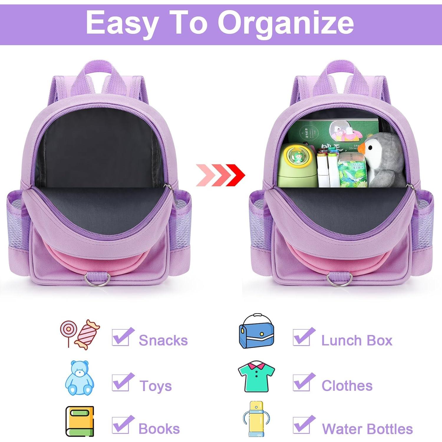 Mochila Infantil Accmor con Correa Antipérdida Durazno 4 en 1