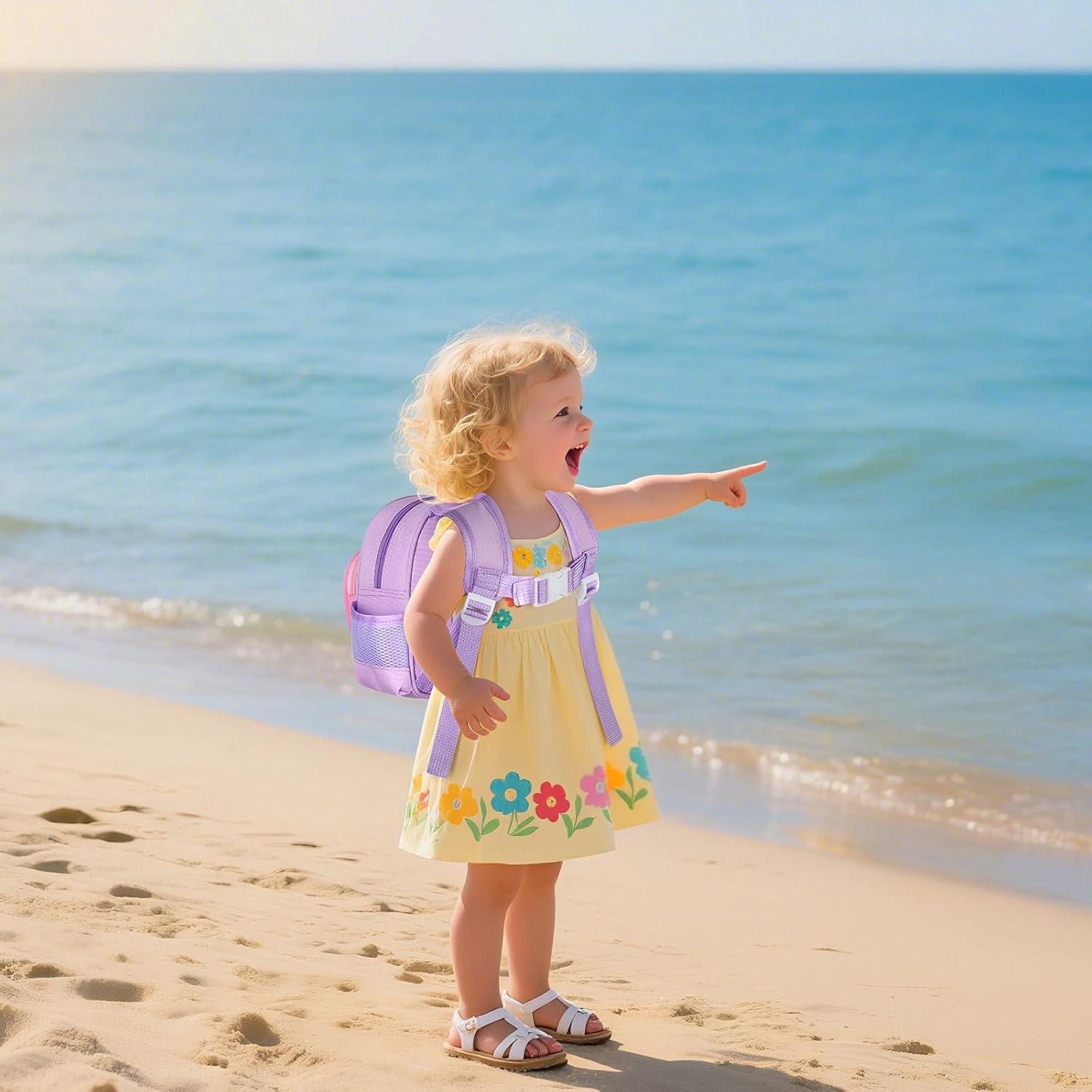 Mochila Infantil Accmor con Correa Antipérdida Durazno 4 en 1
