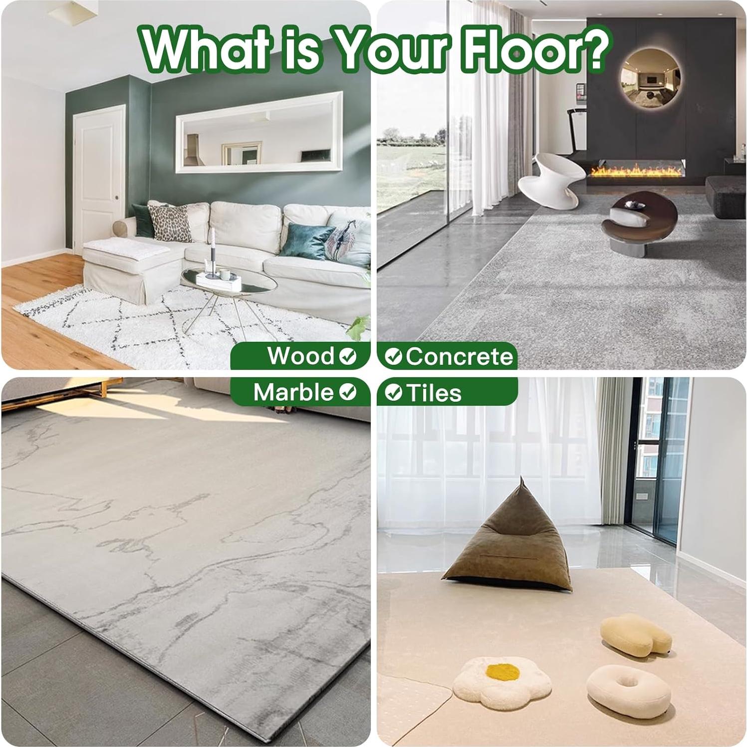 Base Antideslizante para Alfombras Qukaka 8+2 Pcs Lavable