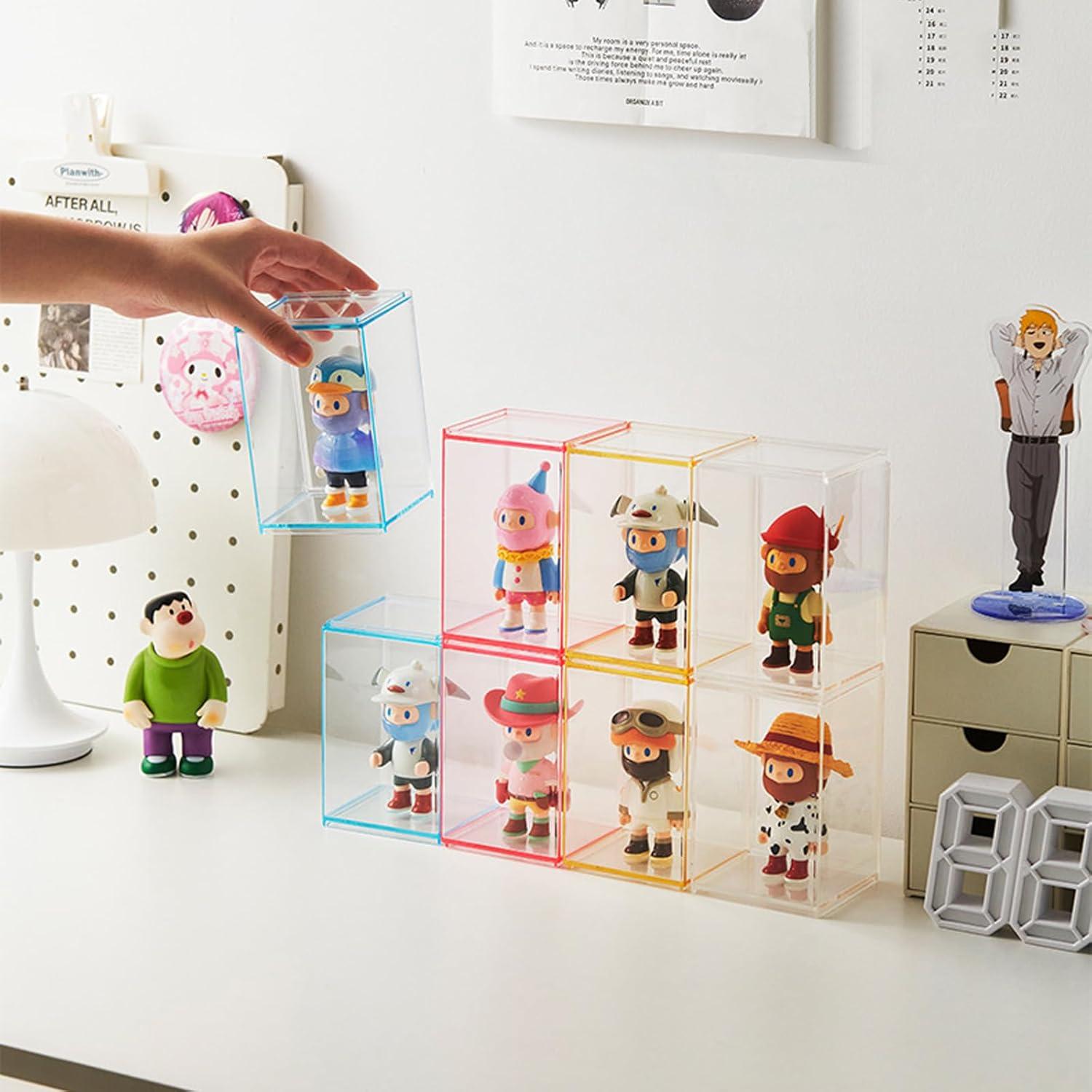 Cajas de Exhibición Acrílicas WMM 3 PCS Apilables 11.5 cm