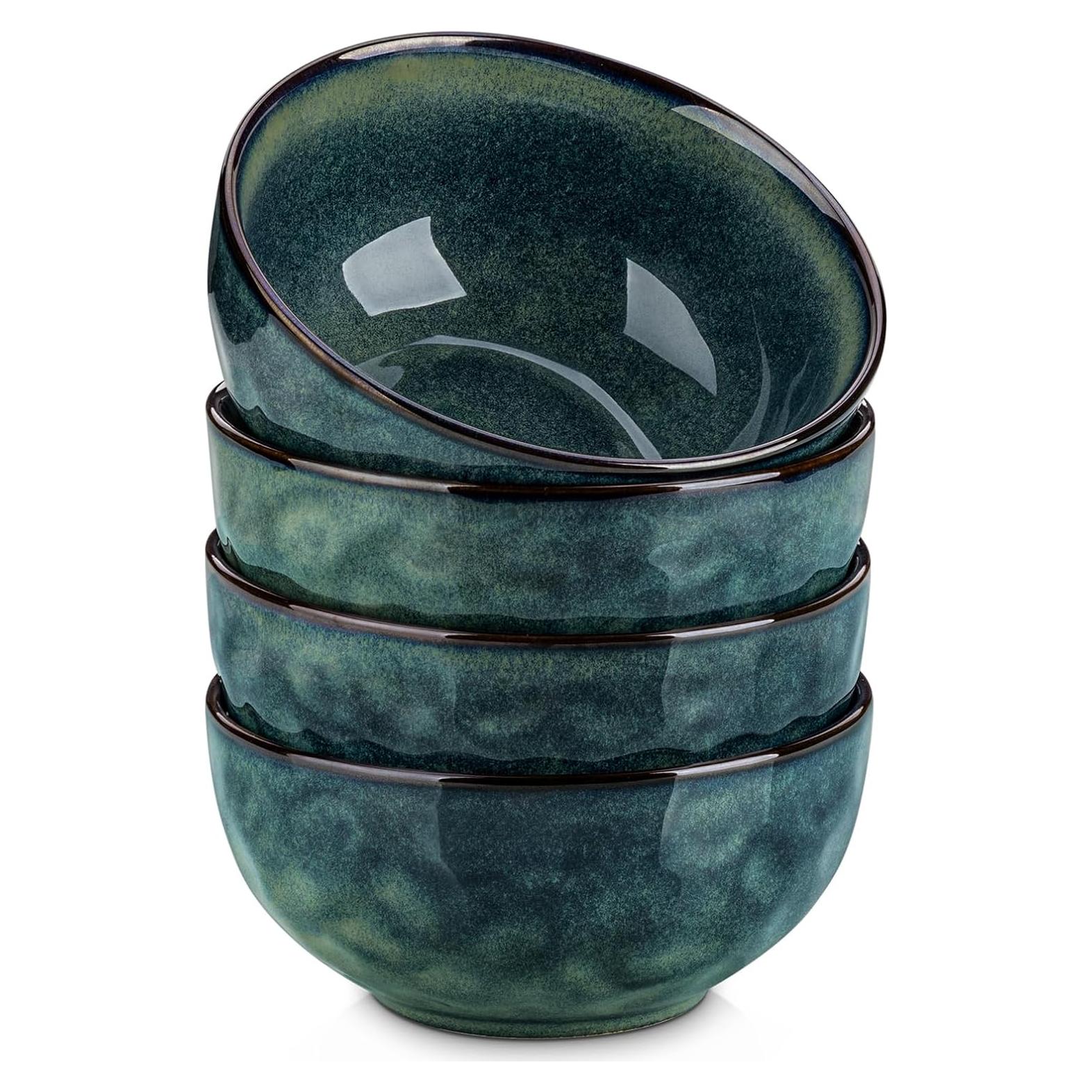 Juego de 4 Cuencos de Cerámica vancasso Starry 14.7cm Verde