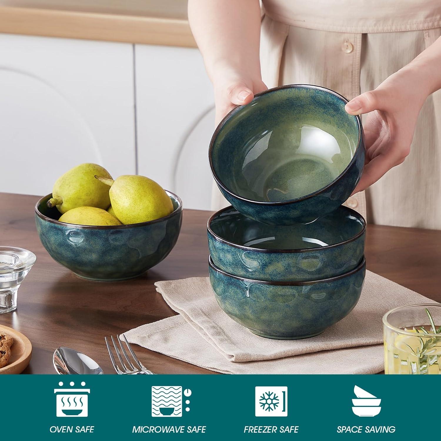 Juego de 4 Cuencos de Cerámica vancasso Starry 14.7cm Verde