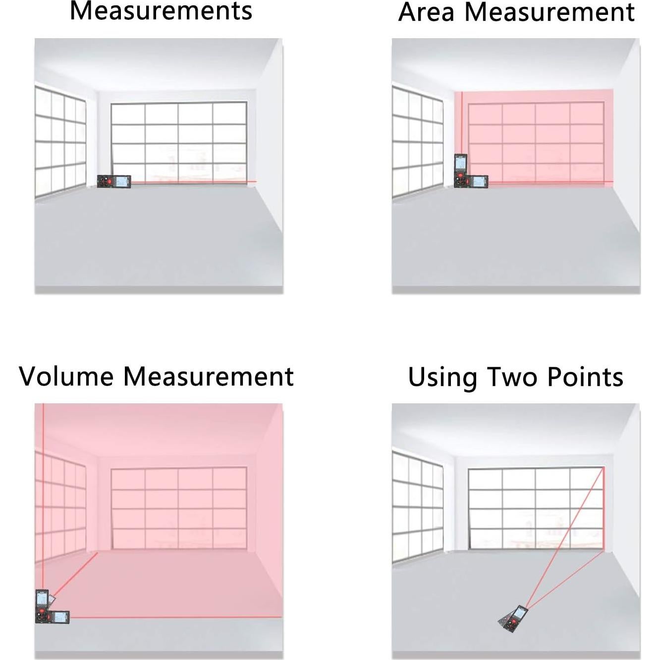 Medidor Láser atolla T201 hasta 60m ±2mm Precisión IP54