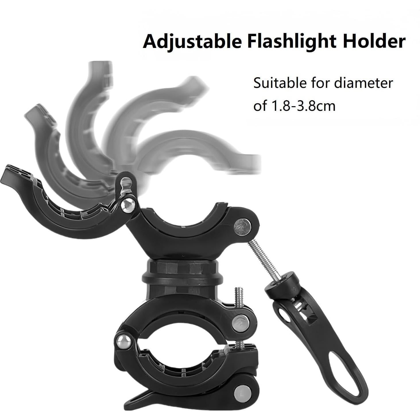 Soporte para Linterna Vonpri 360° Ajustable para Bicicleta