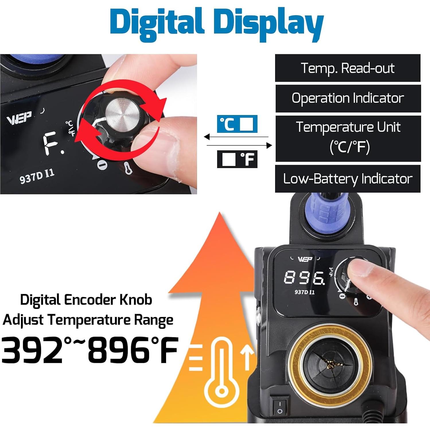 Estación de Soldadura Inalámbrica WEP 937D-I 1 para Dewalt 20V