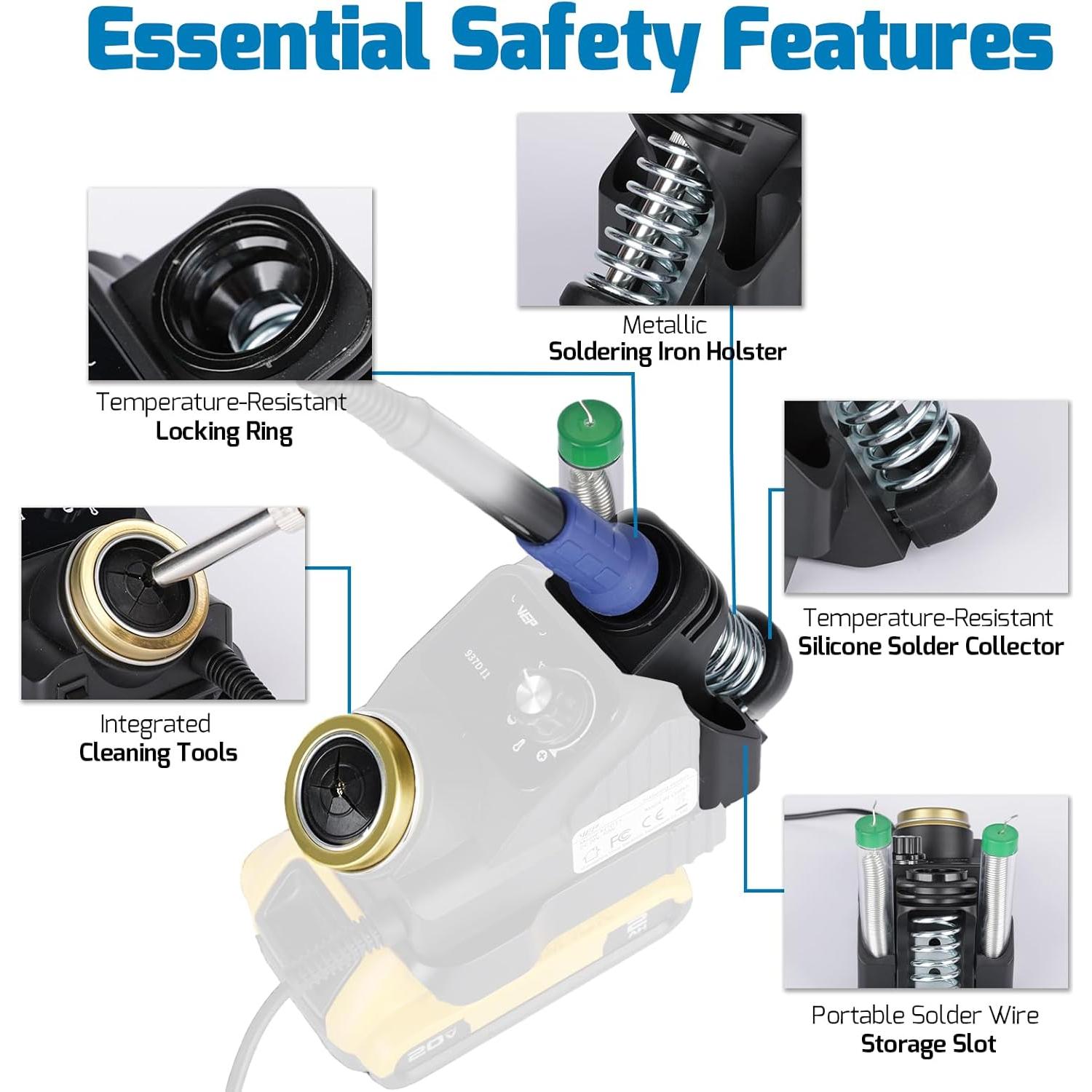 Estación de Soldadura Inalámbrica WEP 937D-I 1 para Dewalt 20V