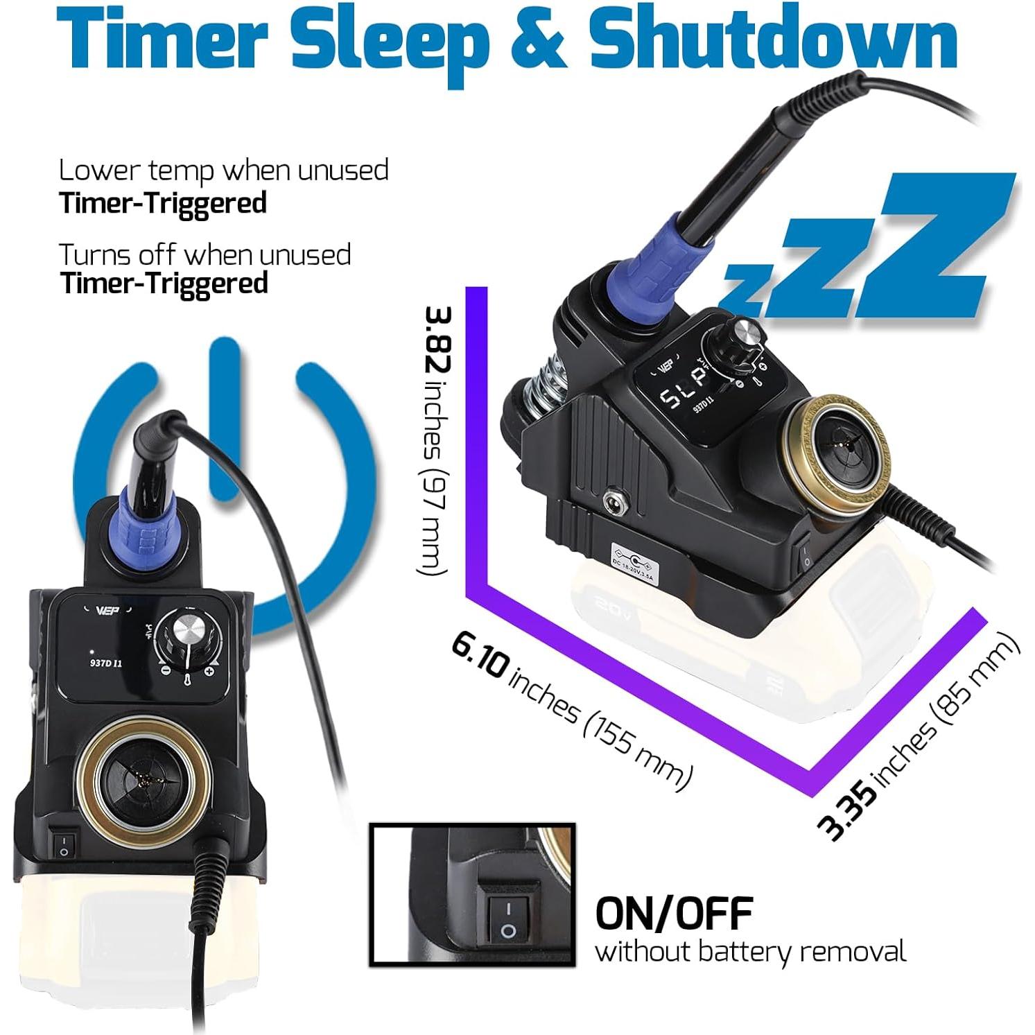 Estación de Soldadura Inalámbrica WEP 937D-I 1 para Dewalt 20V
