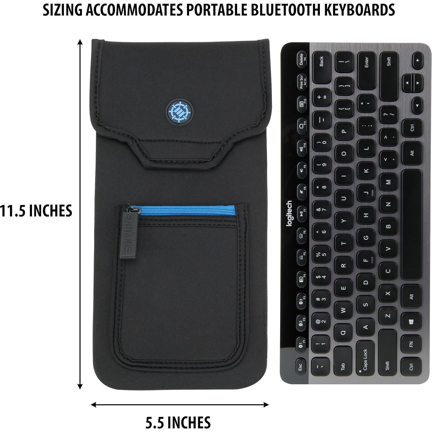 Funda de Teclado Bluetooth ENHANCE para Logitech K810 y más