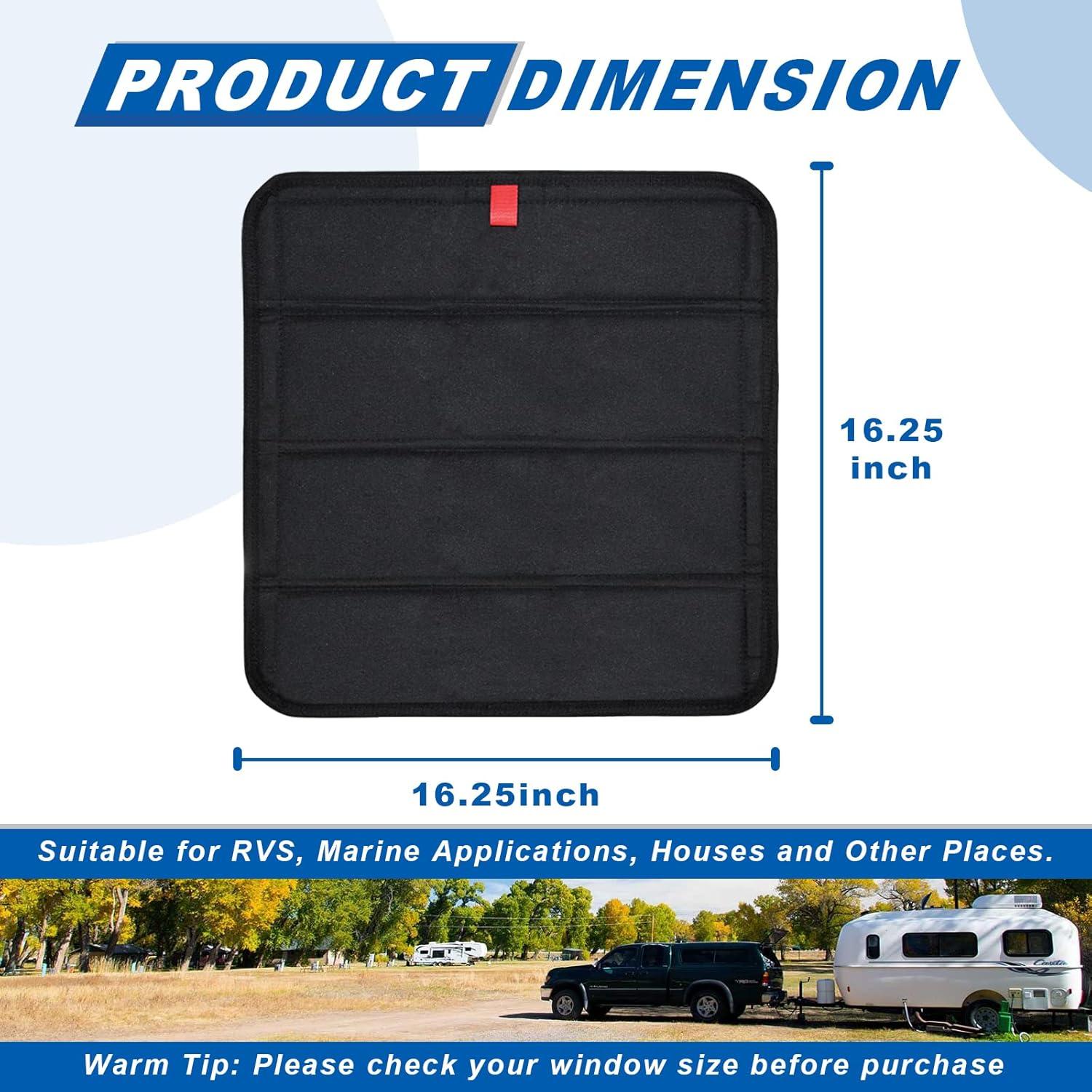 Cubierta de Tragaluces Plegable Magnética RVLAND 41x41cm Negra